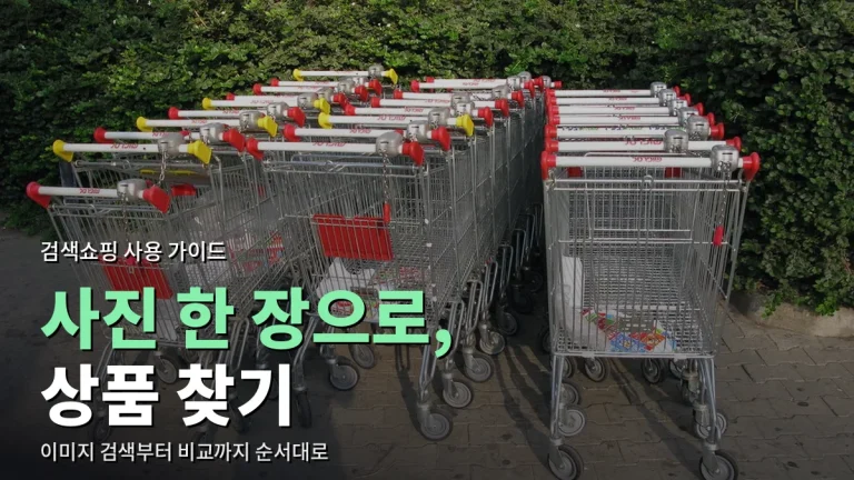 사진 한 장으로 상품 찾는 법 - 쇼핑 앱 이미지 검색, 렌즈 검색, 비슷한 상품 비교 사용 가이드